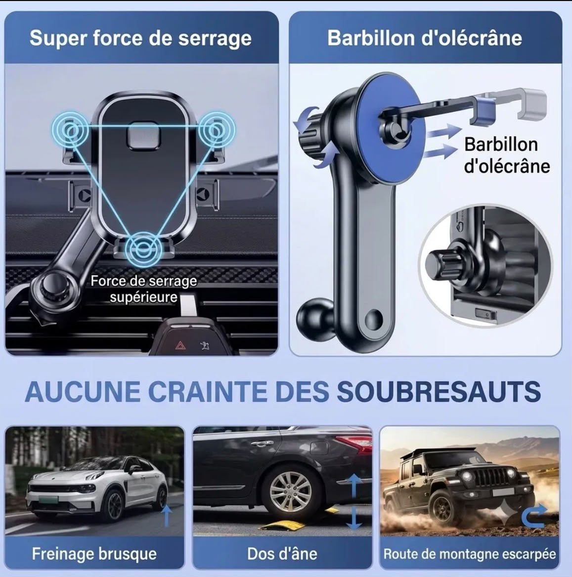 Support voiture magnétique - sécurité et simplicité au volant