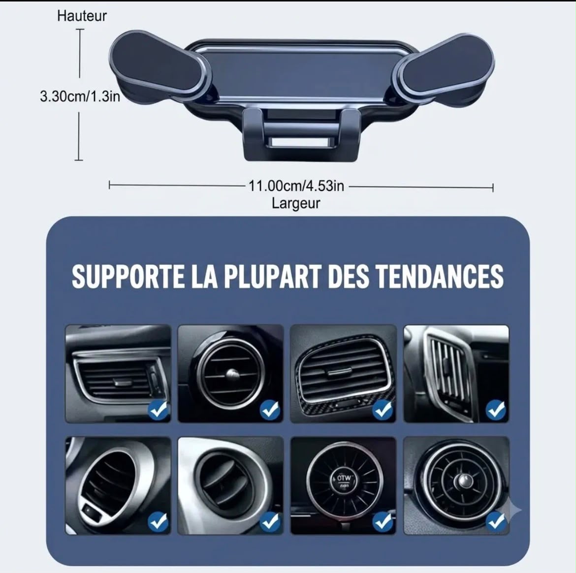 Support voiture magnétique - sécurité et simplicité au volant